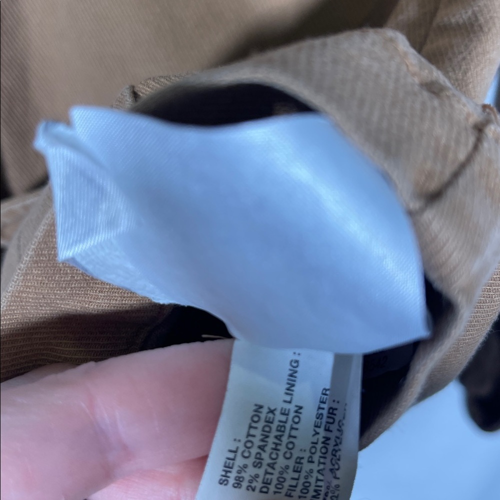 GAP WOMENS TAN BUTTON COTTON UTILITY JACKET XS - Picture 4 of 5